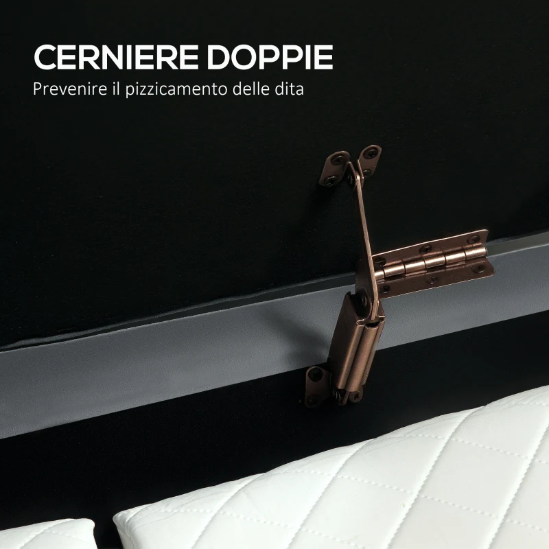 HOMCOM Panca Contenitore Ovale da 72L con Coperchio Sollevabile, in Tessuto Vellutato e Legno, 108x44x43.5 cm, Grigio