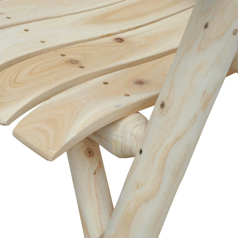 Fauteuil de jardin bois naturel