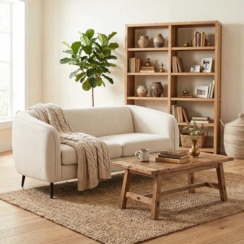 HOMCOM Canapé 2 places en velours, canapé de salon moderne 160 cm, assise large rembourrée, coussin épais à ressorts, beige