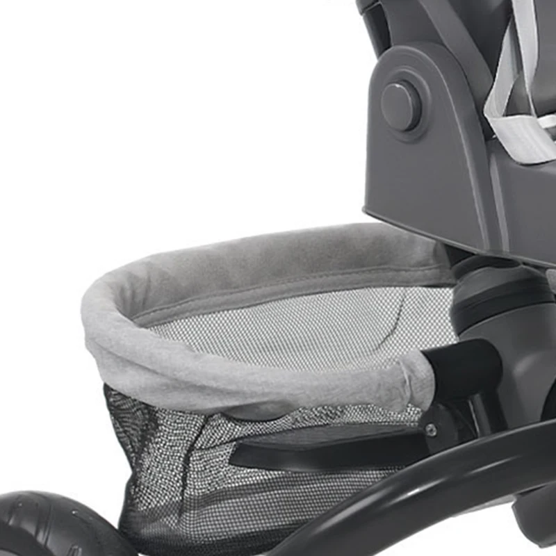 AIYAPLAY 6 in 1 Foldable Kids Trike with Adjustable Parent Handle & Canopy for Ages 1-5, Grey