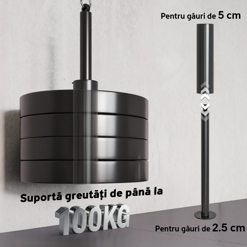 SPORTNOW Aparat cu scripete Home Gym și sistem LAT, compatibil cu discuri de greutăți universale și accesorii