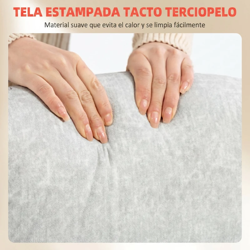 HOMCOM Silla de escritorio Ergonómica con Respaldo Alto Reposabrazos Abatibles Asiento con Muelles Altura Ajustable Crema