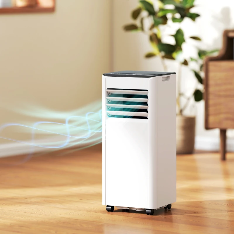 HOMCOM Portable Air Conditioner 9000 BTU, 4-in-1 AC Unit with Cool, Dehumidifier, Fan, Sleep Mode, WiFi Voice Remote Control