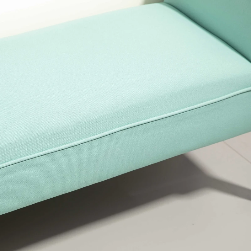 HOMCOM Gepolsterte Sitzbank für Schlafzimmer und Flur, bis 130 kg belastbar, 102 x 36 x 51 cm, Grün