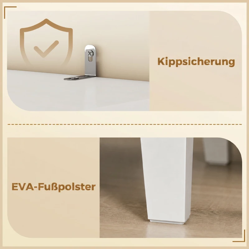 HOMCOM Badezimmerschrank 170 cm hoch, schmaler freistehender Badschrank mit verstellbaren Einlegeböden, für Waschküche
