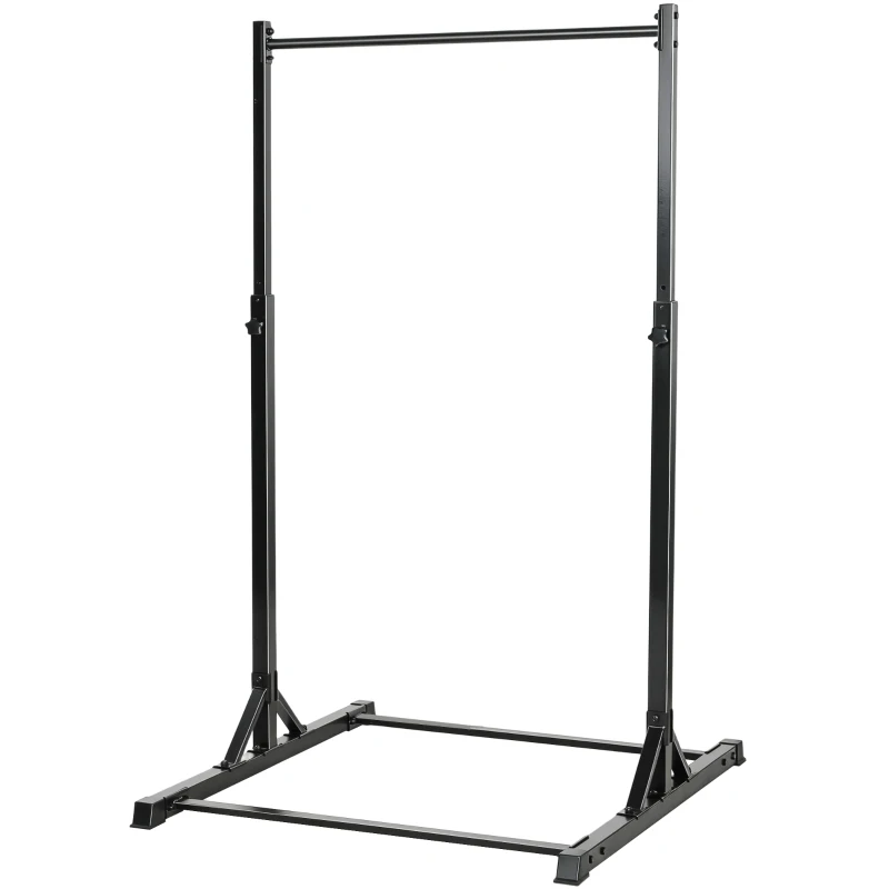 SPORTNOW Station de musculation et barre de traction power tower 200 kg avec 8 niveaux de hauteur noir