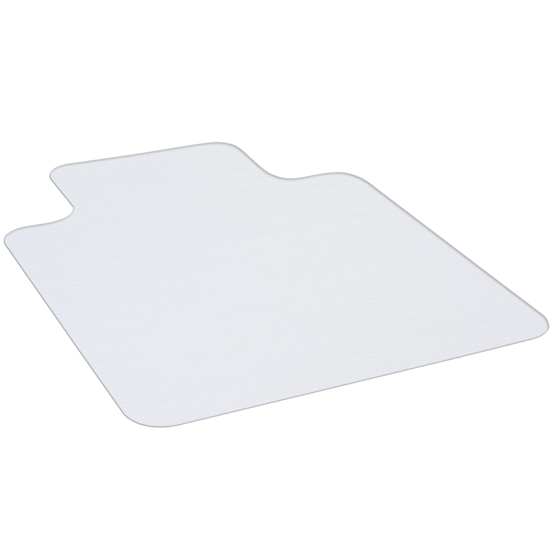 HOMCOM Tapis chaise de bureau 90 x 120 cm antidérapant, tapis de sol bureau résistant aux rayures, transparent