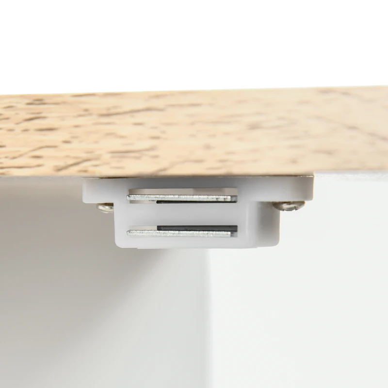 kleankin Mueble para Debajo del Lavabo Armario de Suelo para Baño de Madera Estilo Moderno 60x30x60 cm Blanco