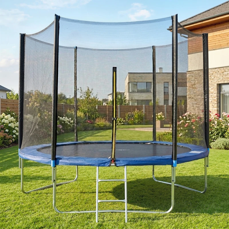 SPORTNOW Trampoline d'extérieur avec filet de sécurité Ø305 cm pour enfants et adultes