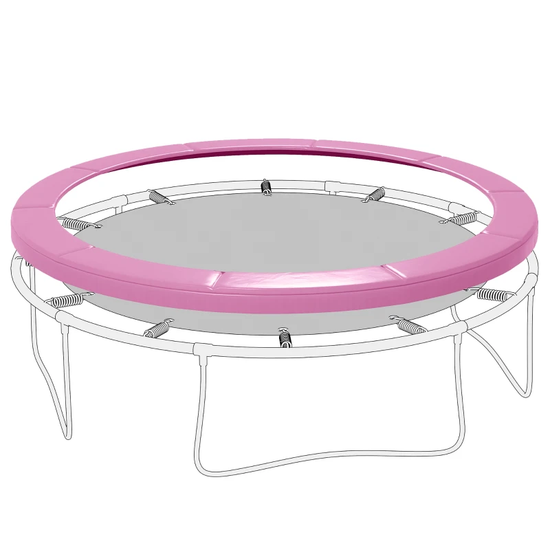 SPORTNOW Ersatz-Randabdeckung für Trampoline, wasserfest, reißfest, Ø366 cm, Rosa