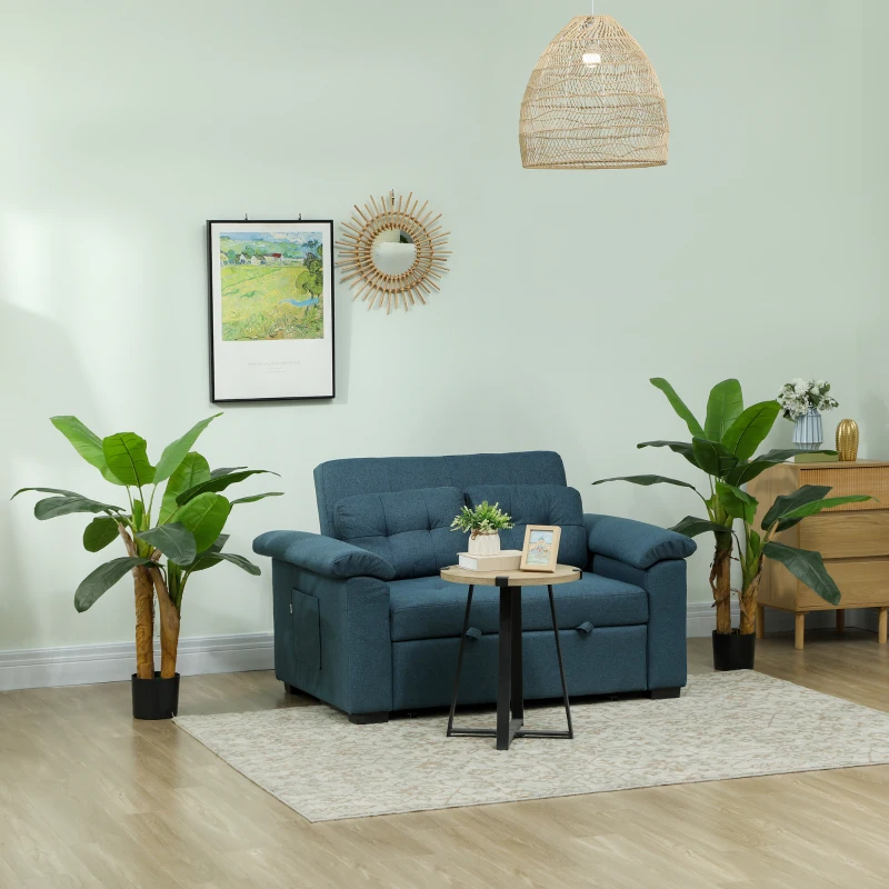 HOMCOM Lot de 2 plantes artificielles intérieurs 120 cm bananiers en pot décoration pour maison, bureau, salon, chambre