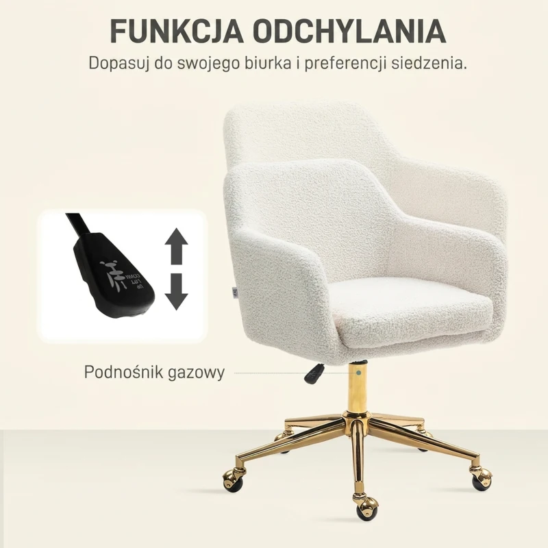 Fotel biurowy, regulowany, obrotowy, wygodny relaksacyjny