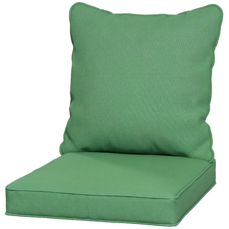 Outsunny Seat and Back Padded Cushion Set, CUSHION ONLY - Green