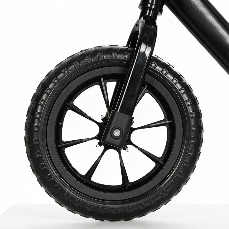 AIYAPLAY 11.2" Balance Bike for 2-5 Years, Toddler Bike with Lighting Wheels, Adjustable Seat & Handlebar, Black