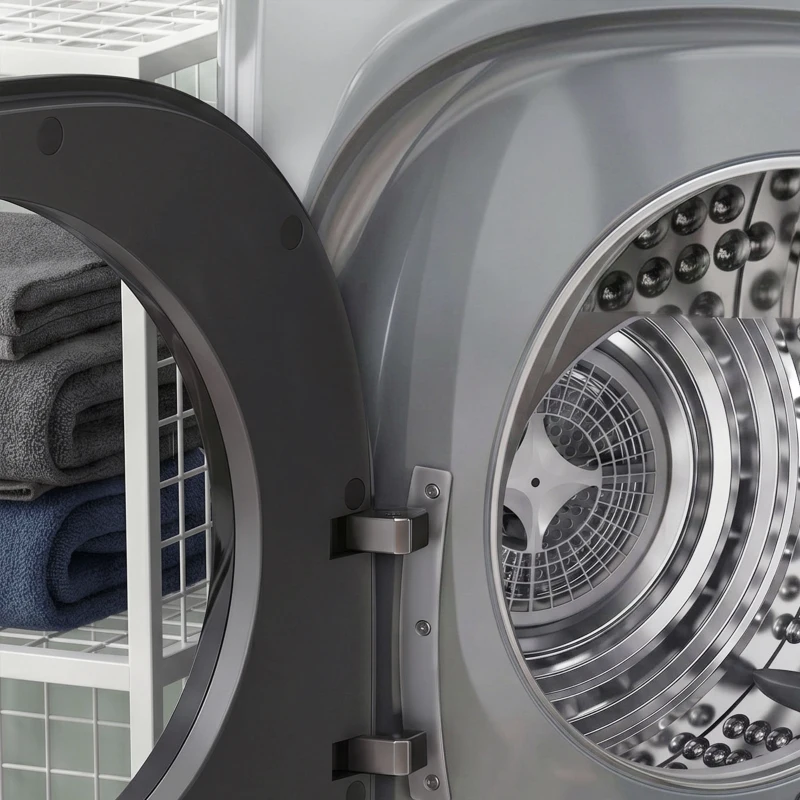 HOMCOM 4kg Vented Tumble Dryer with 5 Drying Mode, 800W Compact Freestanding Front Tumble Dryer, Silver