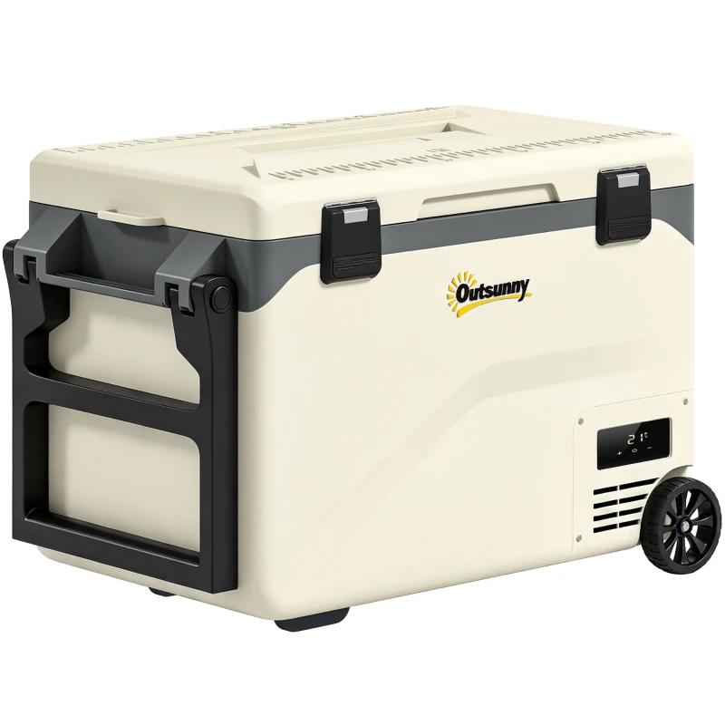 Outsunny 42.5L Compressor Car Fridge Freezer, Camping Refrigerator with App Control, 20℃-20℃