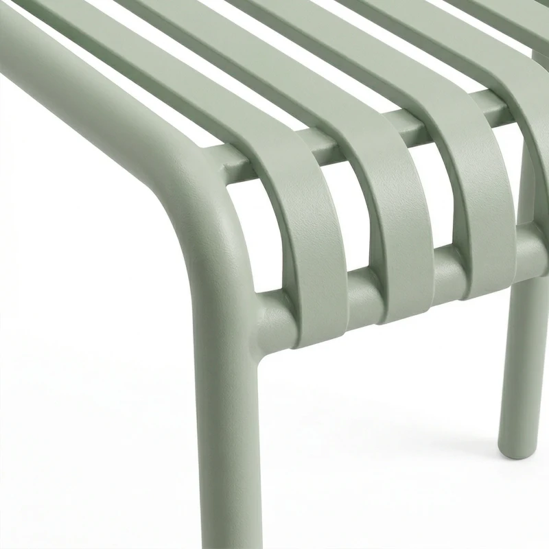 Outsunny Lot de 4 Chaises de Jardin Empilables en Polypropylène Anti-UV Accoudoirs et Dossier à Lattes Ergonomique Gris Vert