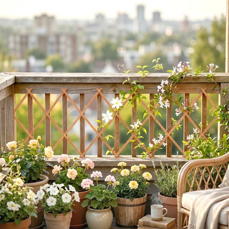 Outsunny Enrejado de Jardín de Madera Extensible Soporte para Plantas Trepadoras Rosas y Parra 180x60 cm Marrón Claro