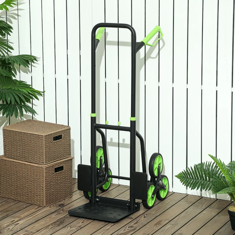 DURHAND Treppensteiger Sackkarre klappbar Transportkarre mit Stahlrahmen max. 120kg