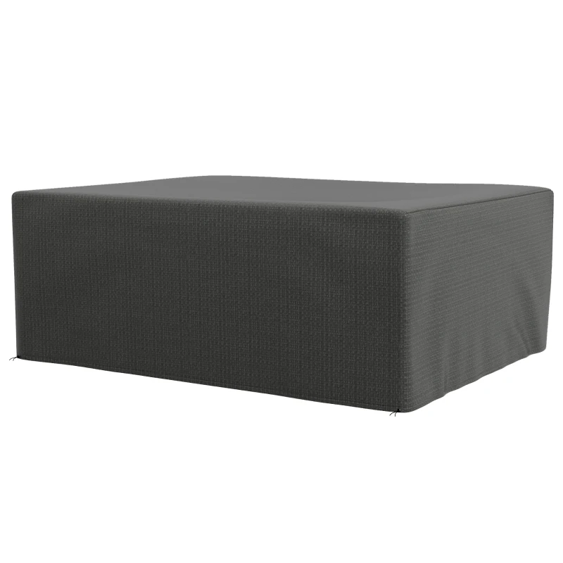 Outsunny Housse salon de jardin extérieure bâche de protection extérieure anti-UV  en polyéthylène 235 x 190 x 90 cm gris
