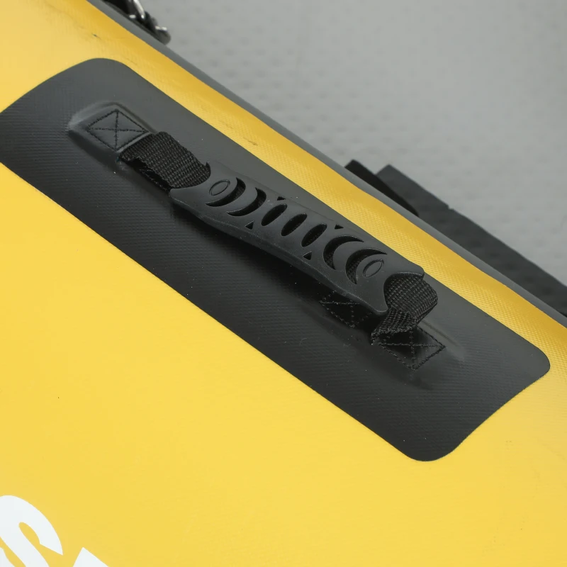 Outsunny 12.5' Inflatable Kayak Set, 2-person Sit on Canoe with Aluminium Oars, Grey and Yellow