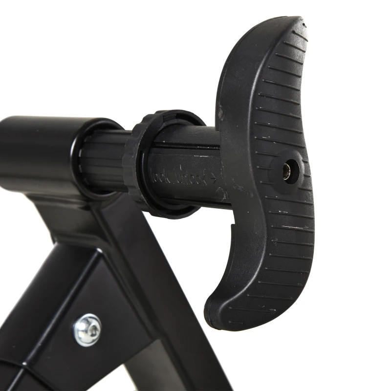 HOMCOM Foldable Indoor Bike Trainer Stationary Workout Stand, Suitable for 26"-28" or 650C, 700C Bike Tyres