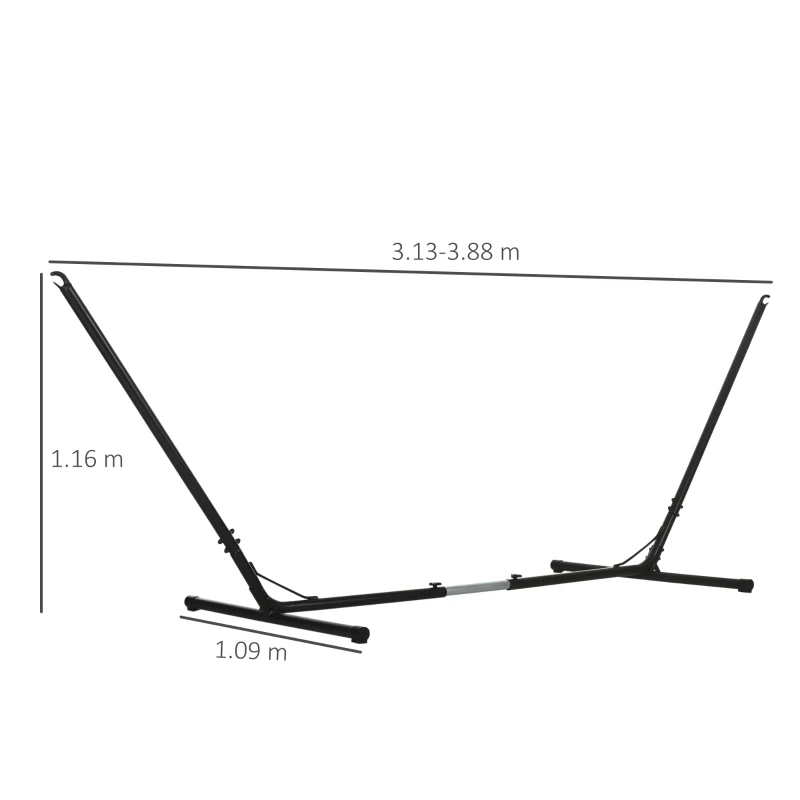 Outsunny Supporto Struttura Portante per Amaca Regolabile Capacità Max. 120Kg