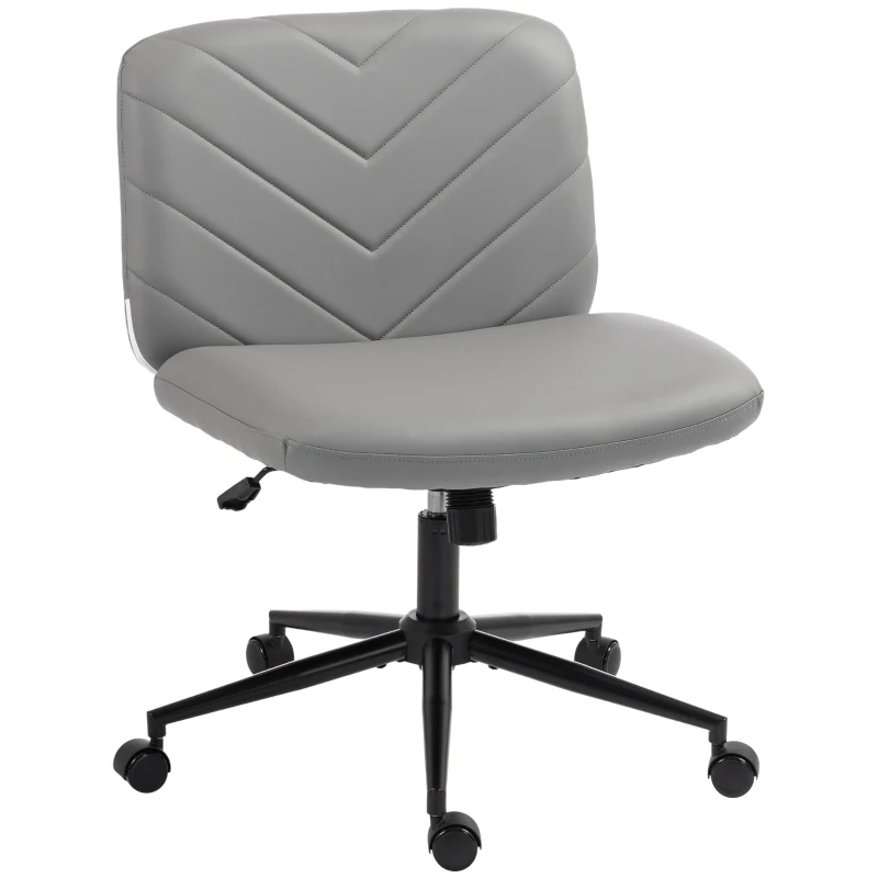 HOMCOM extra nail tech rolling retro fabric cute teenager arms hairdresser on chairs desks spinny comfortable beauty