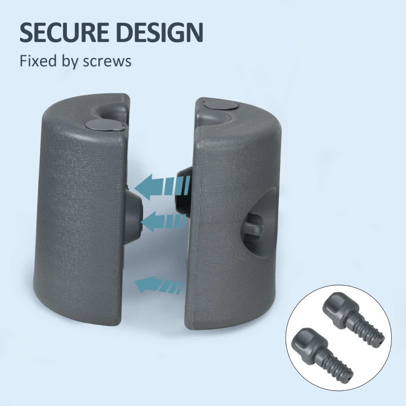 Outsunny HDPE Tent Weights Set of 4, Canopy Weights, Fill with Water or Sand, 48KG