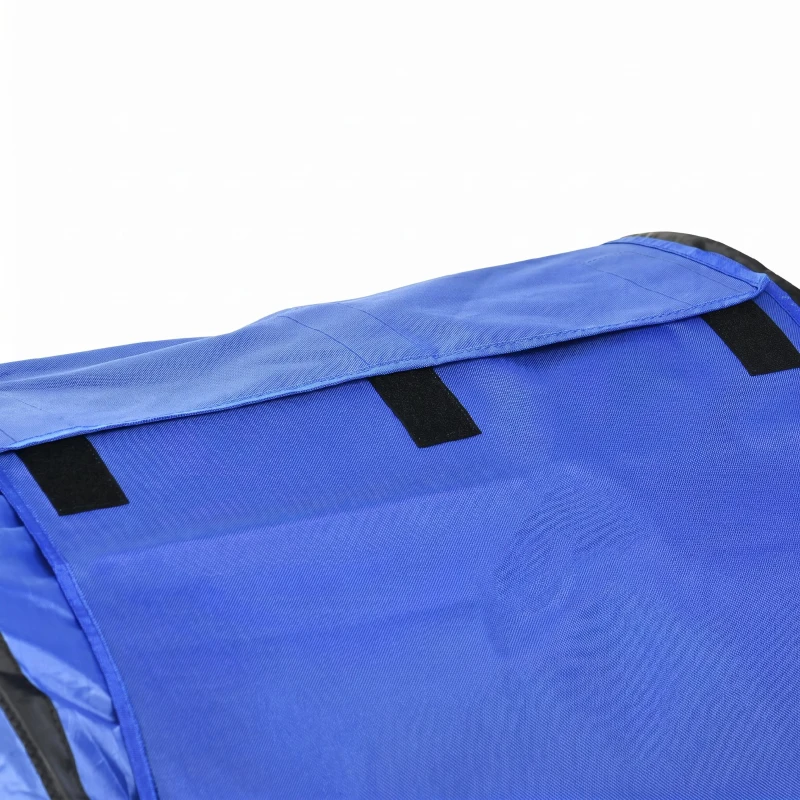 PawHut Set de Agilitate pentru Câini, 7 Piese, cu Fluier și Geantă de Transport, din Plastic și ABS, 89x69x99 cm, Alb Portocaliu Albastru