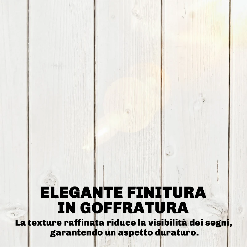 Outsunny Casetta porta Attrezzi in Legno con Tetto in Metallo e Scaffali Regolabili, 85x58x213 cm, Bianco