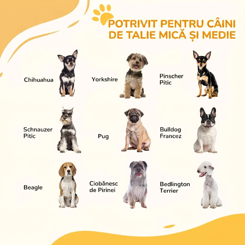PawHut Poarta de Siguranta cu Montare prin Presiune