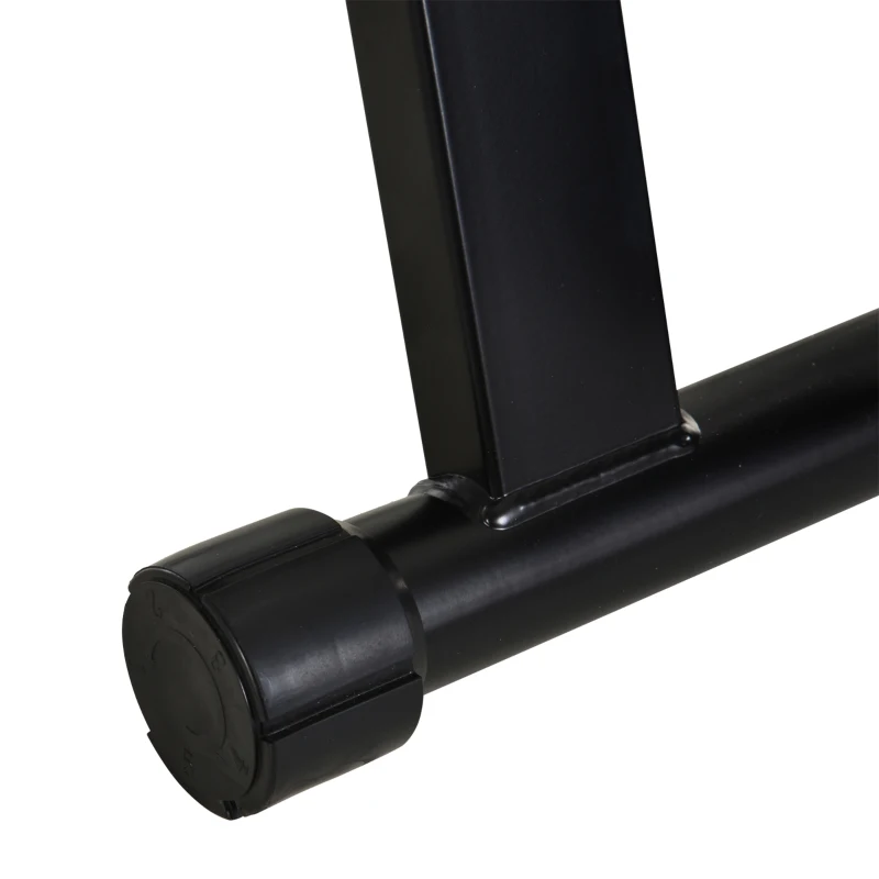 HOMCOM Rodillo de Bicicleta Entrenamiento Plegable con Resistencia Magnética Ajustable de 5 Niveles para Ruedas de 700C o 26-28 Pulgadas para Interior 54,5x47,2x39,1 cm Negro