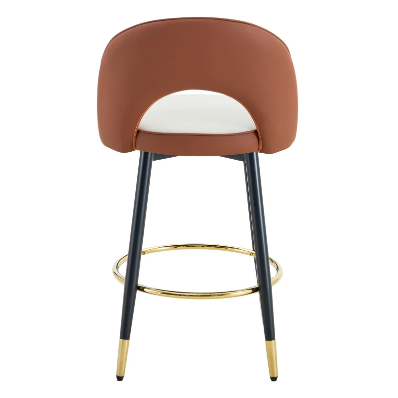 Tabouret de bar pivotant 360°, design moderne, structure métal, lot de 2, 47,40x44,00x92,00 cm, Gris clair