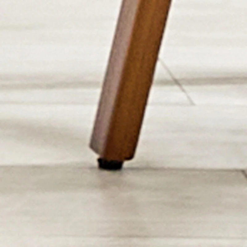 Lot de 2 tabourets de bar, dossier floral en bois courbé avec accoudoirs, 46,50x41,50x89,00 cm, Marron