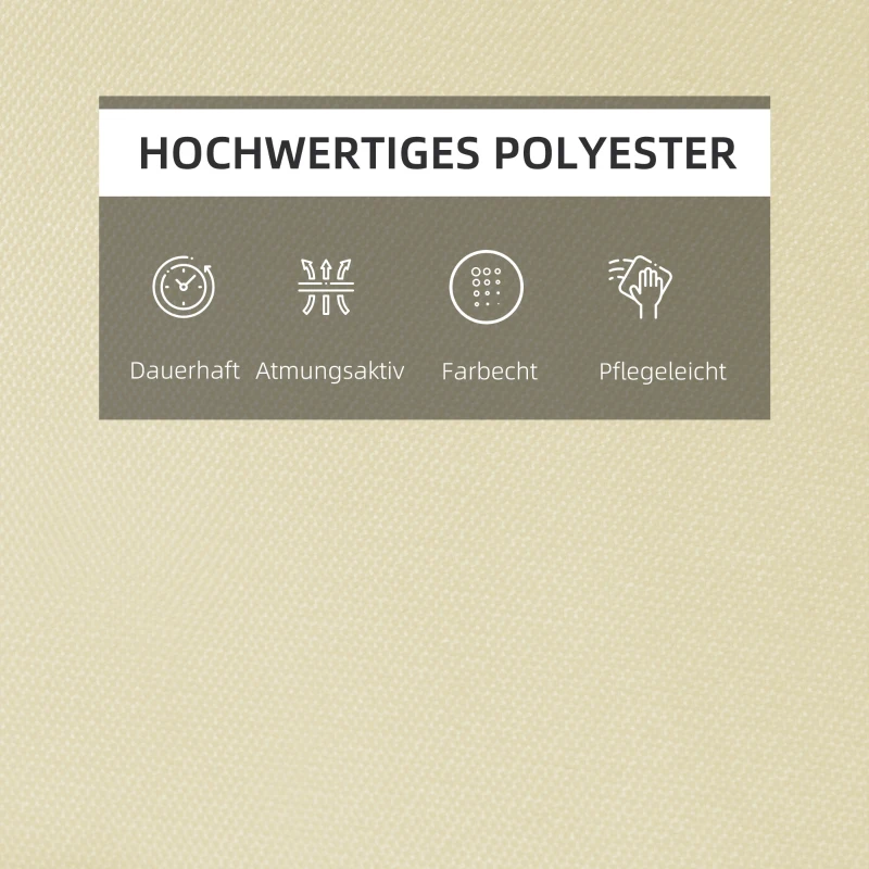 Outsunny Ligbed met hoofdkussen loungebed ligbank katoenvezel polyester