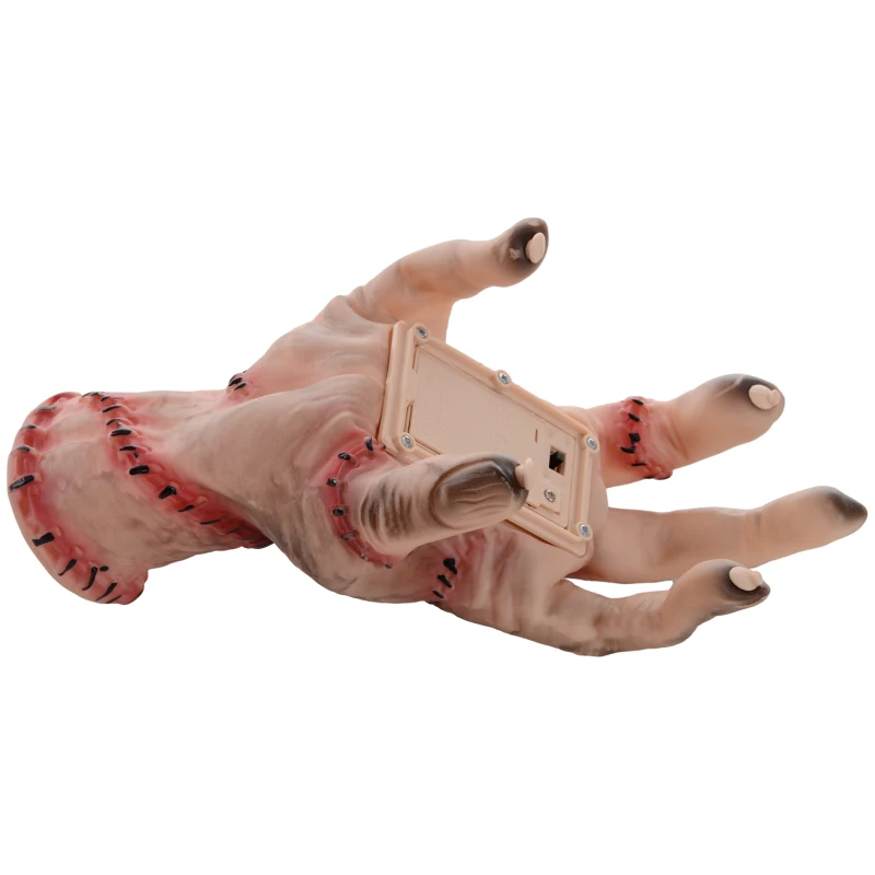 HOMCOM Horror Hand, Halloween Decor, geactiveerd met Geluid/Aanraking, beweeglijk, Geluid