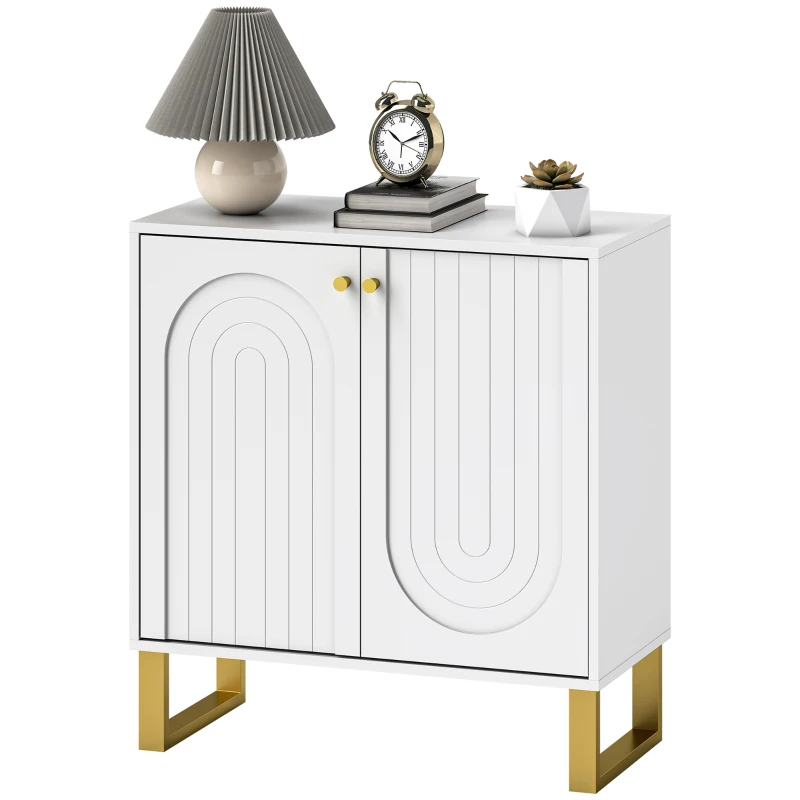 HOMCOM 2-Door Sideboard Storage Cabinet - White