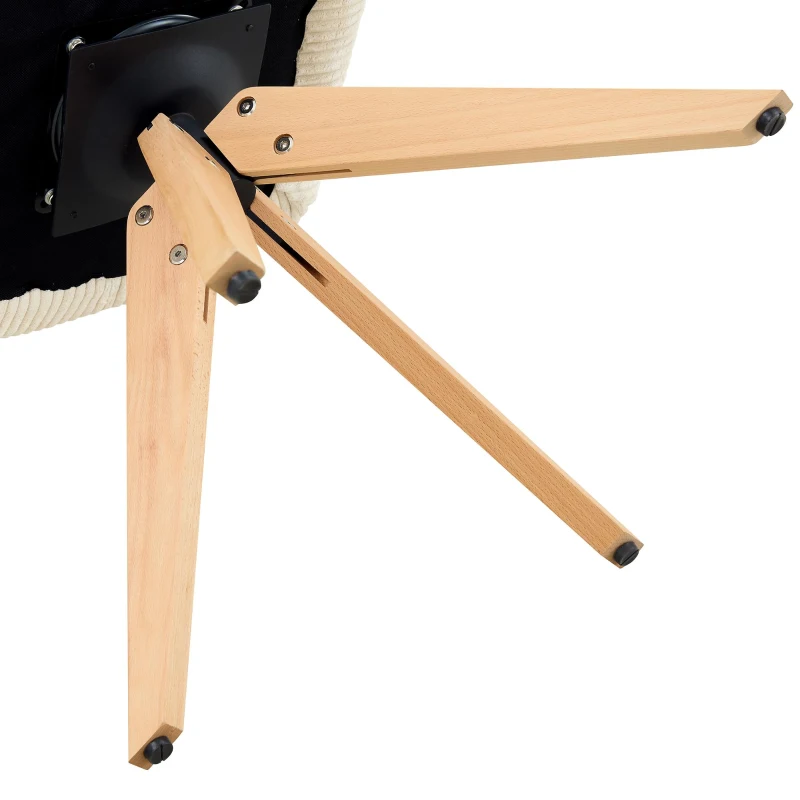 Lot de 2 chaises de salle à manger pivotantes style rétro luxueux, piètement quatre pieds en bois massif, 56,00x44,00x84,00 cm, Couleur naturelle