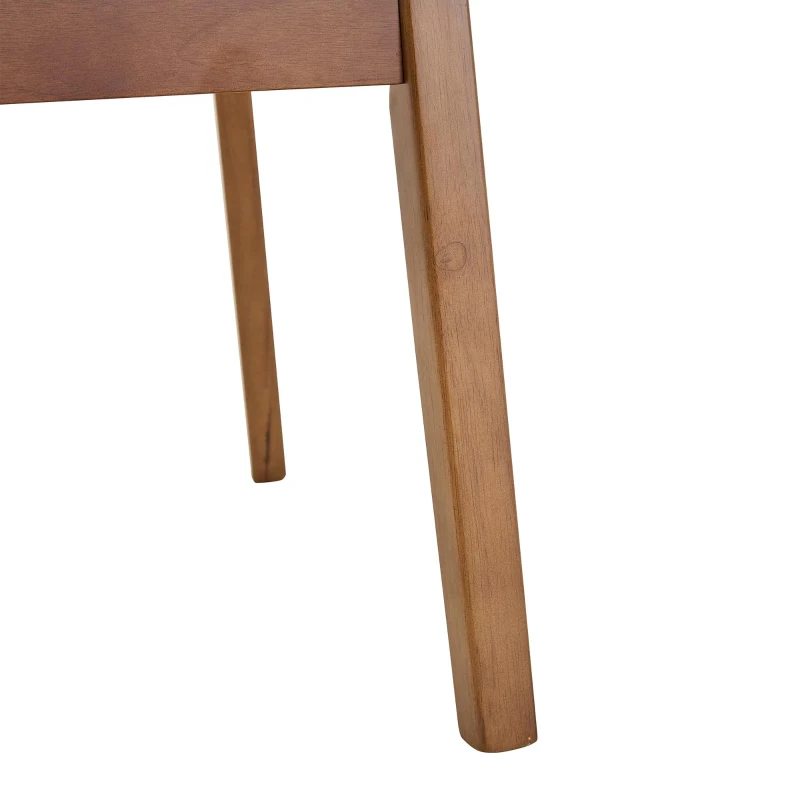 Lot de 2 chaises de salle à manger modernes, poignée de transport et assise rembourrée, facile à nettoyer, 50x44x88 cm, Noir
