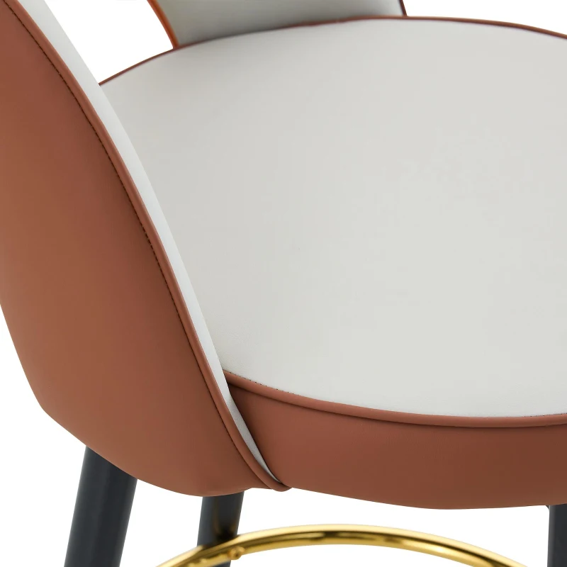 Tabouret de bar pivotant 360°, design moderne, structure métal, lot de 2, 47,40x44,00x92,00 cm, Gris clair