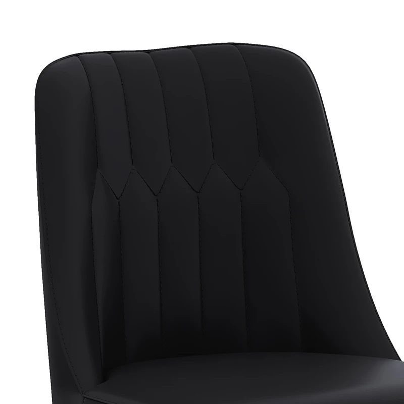 Lot de 2 tabourets de bar, design moderne, repose-pieds et renfort croisé, 42x45x100 cm, Noir+Doré