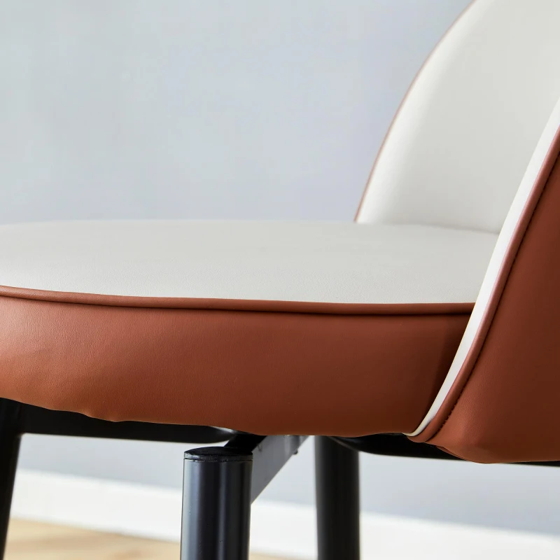 Tabouret de bar pivotant 360°, design moderne, structure métal, lot de 2, 47,40x44,00x92,00 cm, Gris clair