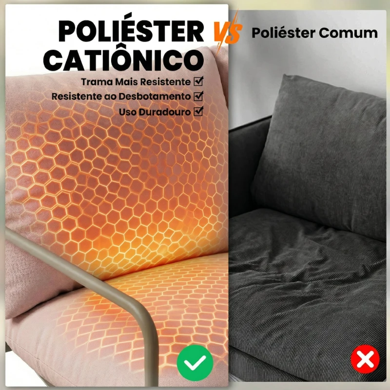 Outsunny Conjunto de Jardim de 4 Peças com Sofá de 2 Lugares 2 Poltronas Mesa de Vidro Temperado e Almofadas Grossas para Terraço Rosa