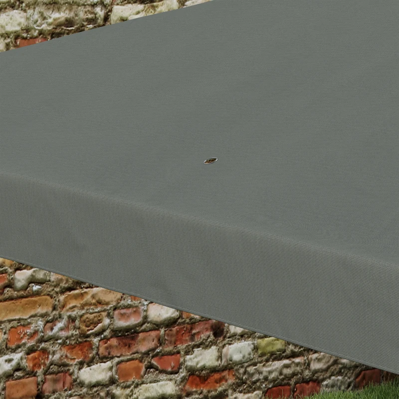 Outsunny Tonnelle de jardin 3 x 3 m, barnum tente de réception Structure en acier, tissu PE pour fêtes et mariages, gris