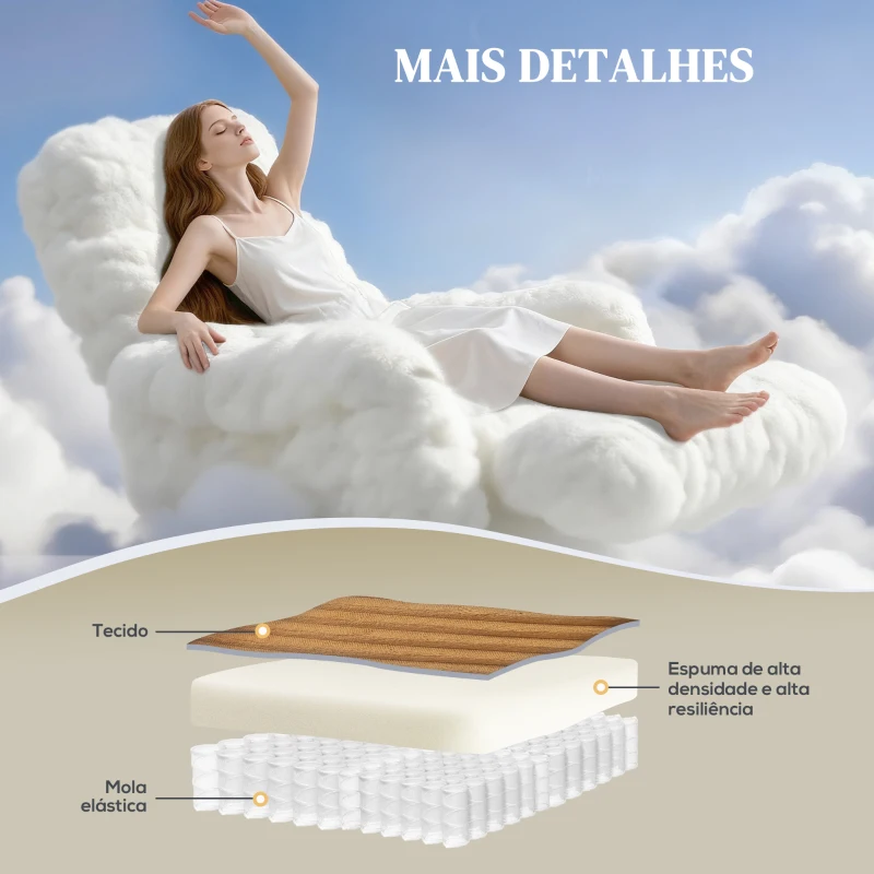 HOMCOM Poltrona Relax Reclinável Manual Estofada em Veludo com Apoio para Pés 73x86x100 cm Marrom