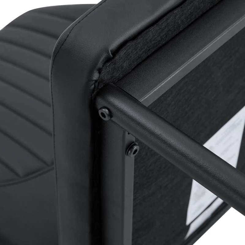Lot de 4 chaises de salle à manger, style léger-luxe, patins antidérapants, 43x42.6x93 cm, Noir