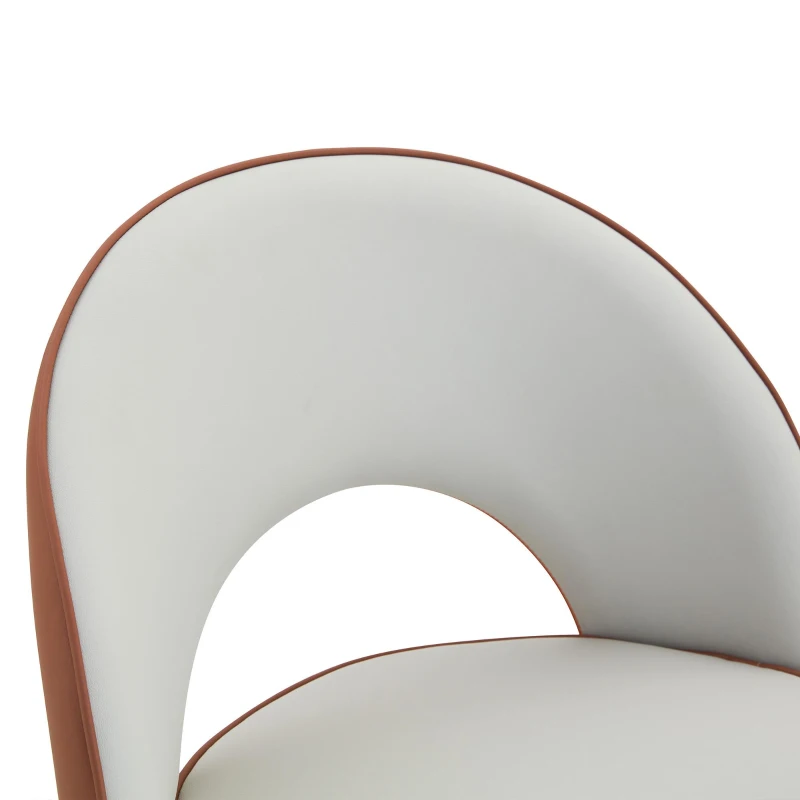 Tabouret de bar pivotant 360°, design moderne, structure métal, lot de 2, 47,40x44,00x92,00 cm, Gris clair