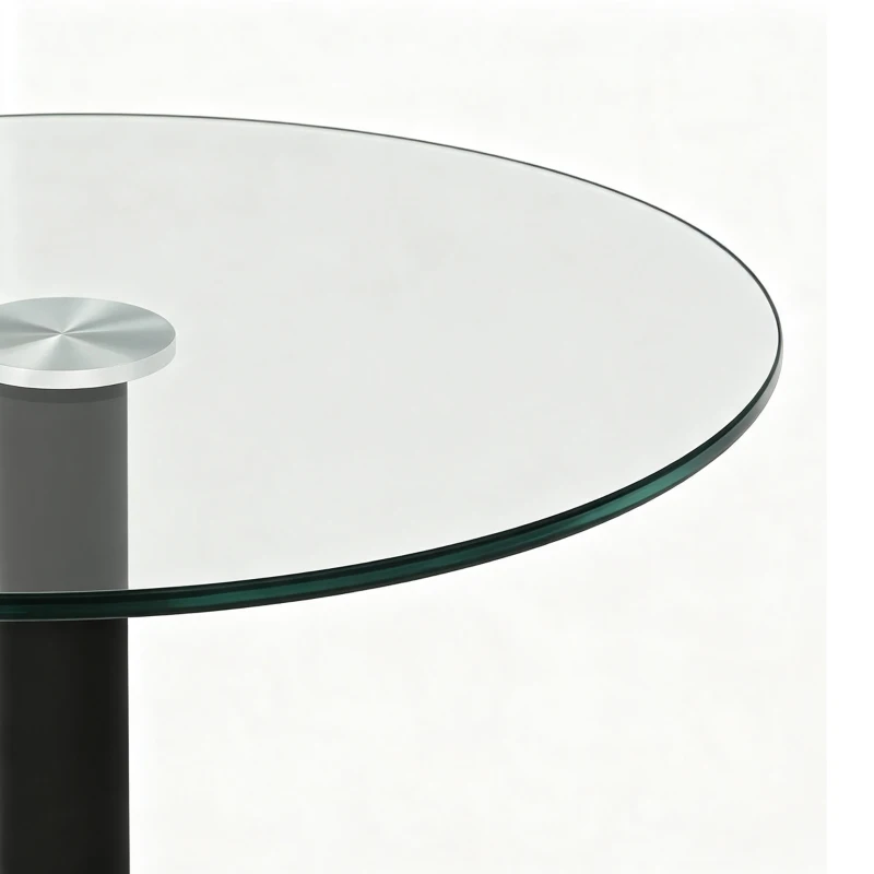 Piètement de table en métal robuste, fixation stable et montage rapide, 60x60x92 cm, Noir