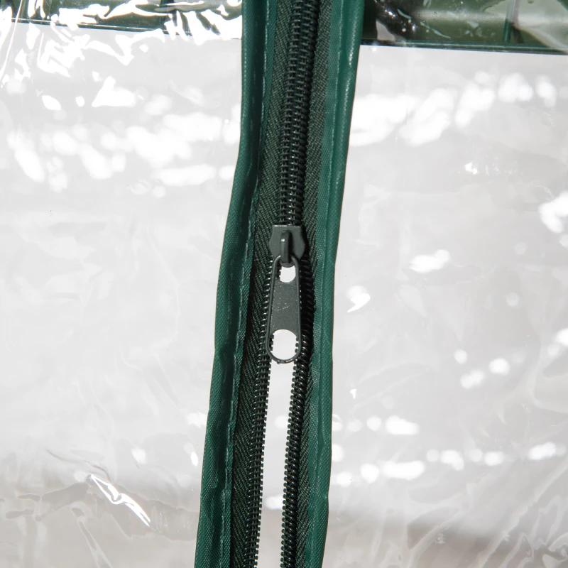 Outsunny Kas met Planken, Winterbestendige Foliekas voor Balkon 69 x 49 x 125 cm Transparant